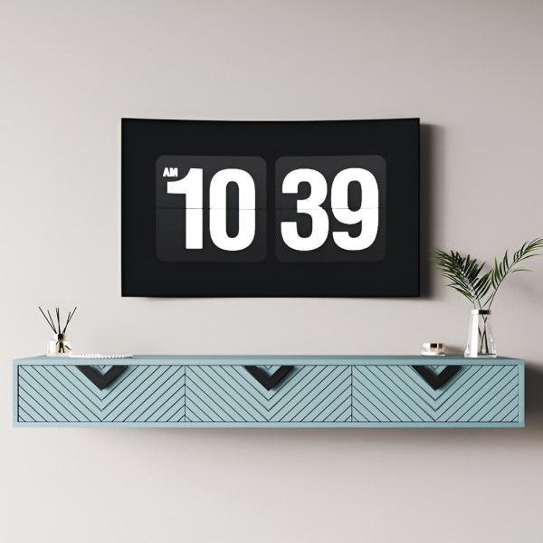 Тумба під ТВ Оксфорд 2 чорні ручки