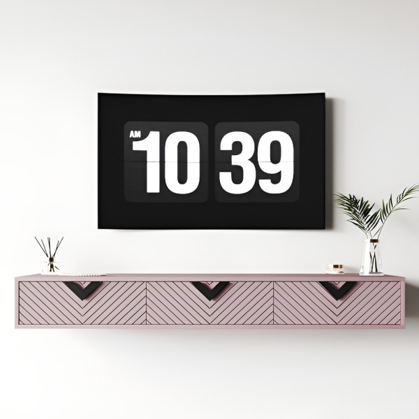 Тумба під ТВ Оксфорд 2 чорні ручки